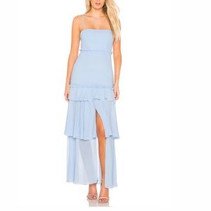 Majorelle “queenie gown” in baby blue size XS from revolve